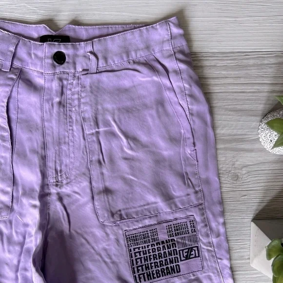 LF high waisted suede cargo pants size 2 NWOT - Picture 4 of 14